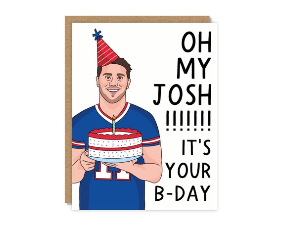 Oh My Josh! It's Your B-Day!| Birthday Card | Funny & Punny Cards