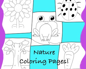 Printable Nature Coloring Book Pages