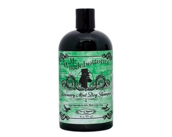 Mr. Wigglebottom's® All-Natural and Cruelty-Free Rosemary Mint Dog Shampoo - 16 oz.