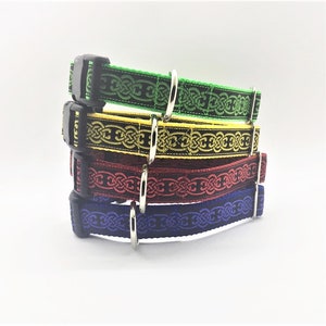 Celtic knot dog collar 1 wide Green image 3