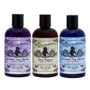 Mr. Wigglebottom&#39;s®  Gift Pack #2 - 8 oz. Lavender, Original and Unscented Dog Shampoo
