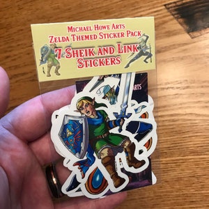 Sheik and Link Stickers, Legend of Zelda