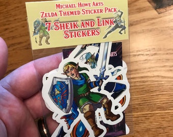 Sheik and Link Stickers, Legend of Zelda