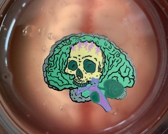 Pin de esmalte duro brain Dead