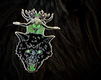 Diosa de la Muerte - Pin de Esmalte Duro