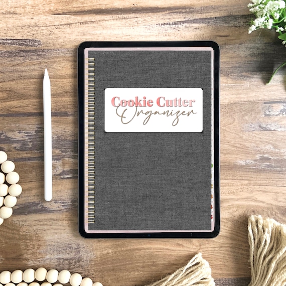 Digital Cookie Cutter Organizer - GoodNotes or Noteshelf compatible
