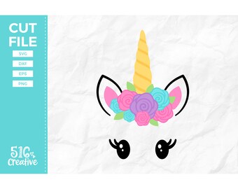 Download Rose Unicorn Svg Etsy PSD Mockup Templates