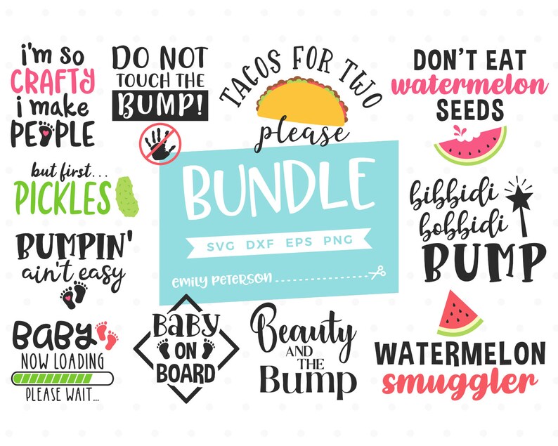 Download Clip Art Cutting File Commercial Use Pregnancy Svg Bundle Instant Download Cut File 11 Designs Svg Dxf Eps Png Art Collectibles