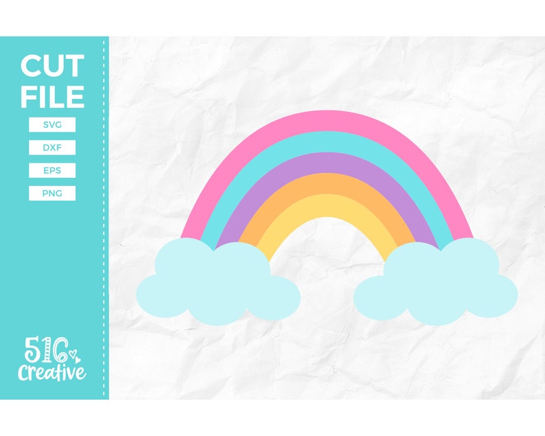 Rainbow SVG Unicorn Rainbow SVG svg dxf eps png Cutting | Etsy