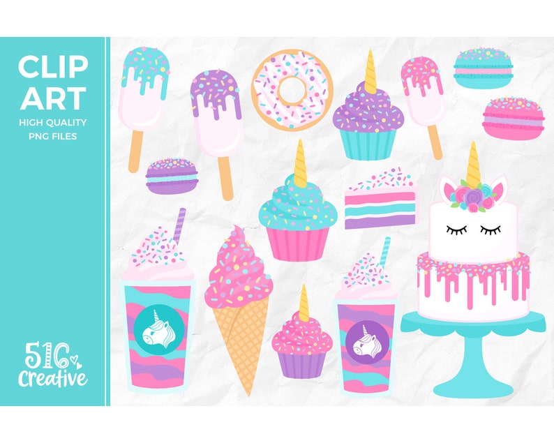 Unicorn Treats Clip Art Unicorn Clipart Unicorn Cake Clip ... (794 x 635 Pixel)