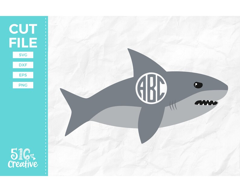 Download Shark Monogram Svg Commercial Use Monogram Frame Svg Svg Dxf Eps Png Cut File Instant Download Cutting File Clip Art Art Collectibles