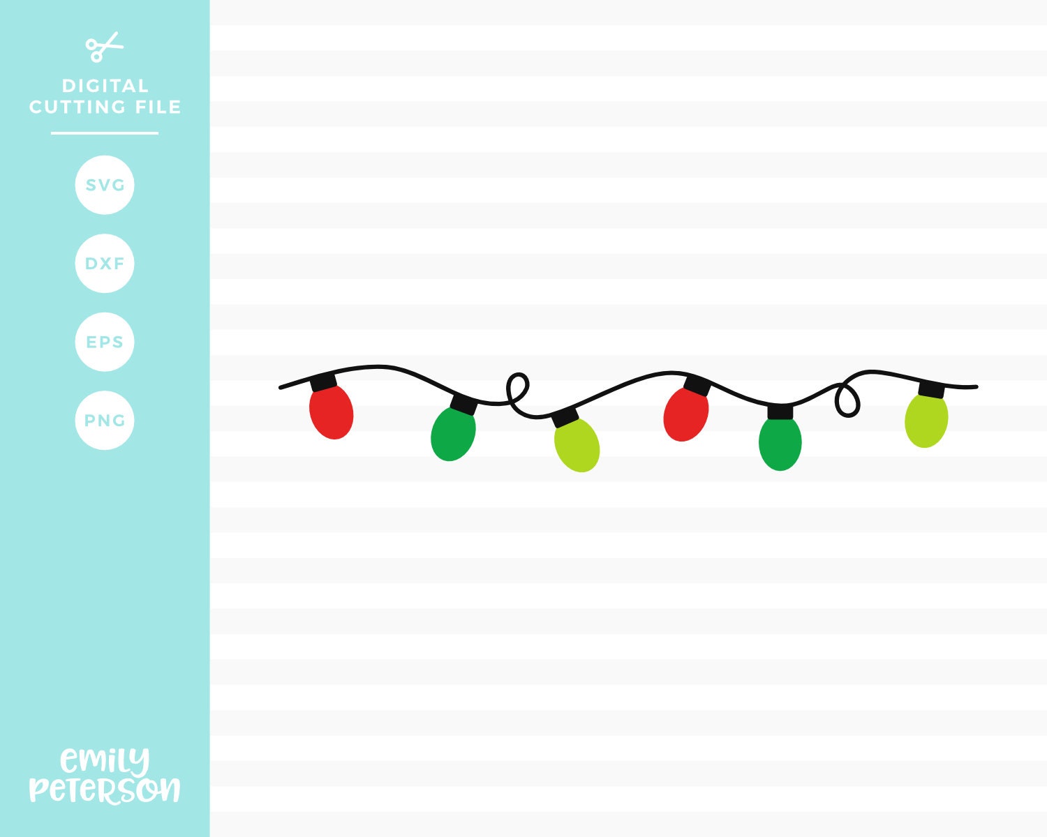 Download Christmas Lights SVG Christmas Tree SVG svg dxf eps png | Etsy