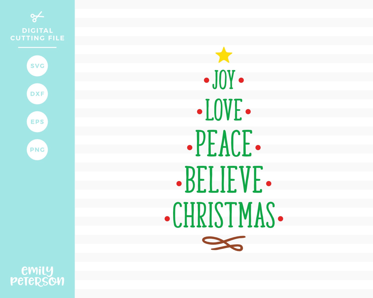 Christmas Tree Word Art SVG Christmas SVG svg dxf eps png ...