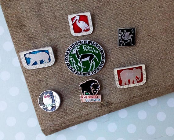 Animals,Birds,Zoo,Fauna,Nature,Reserve,Biosphere.Children/'s Pin.Soviet Pin,Soviet Badge.Collection Metal Badge.Soviet Union.Made in USSR