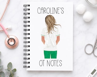 Personalised OT Notebook, Occupational Therapist Gift, Congratulations Gift, Occupational Therapist Student, New Job, OT, Promotion, Student