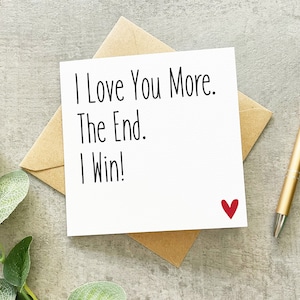 Je t'aime plus, carte de Saint-Valentin drôle, carte de Saint-Valentin sarcastique, carte de Saint-Valentin pour lui, carte de Saint-Valentin pour elle, carte Je t'aime plus