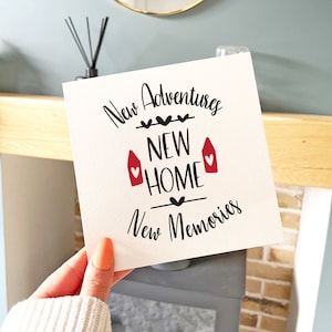 Carte nouvelle maison, nouvelle maison, nouvelles aventures, nouveaux souvenirs, carte déménagement, carte première maison, carte zone mobile, déménagement à l'étranger, carte émigration