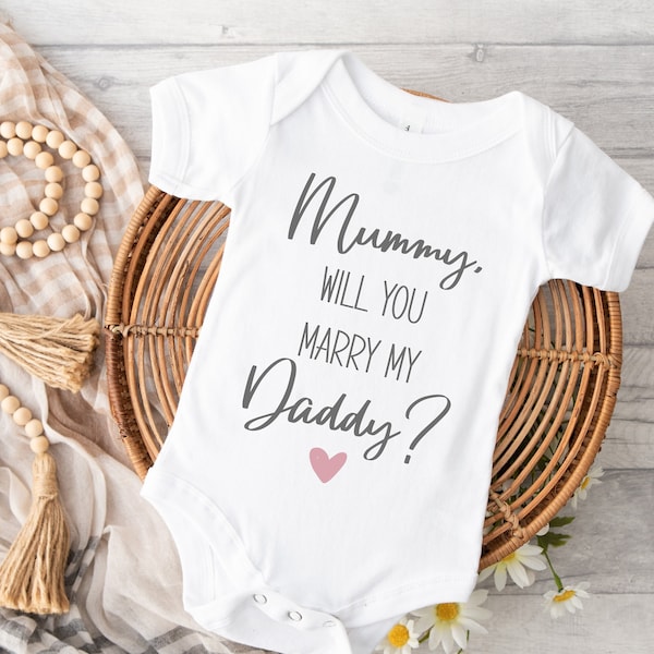 Mummy Will You Marry My Daddy Vest, Baby Vest Proposal, Proposal Ideas, Engagement Ideas, Baby Proposal, Will You Marry Me, Marry Daddy