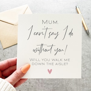 Maman, vas-tu m'accompagner dans l'allée, carte, je ne peux pas dire que je fais sans toi, vas-tu m'accompagner dans l'allée, proposition, papa, grand-père, frère,