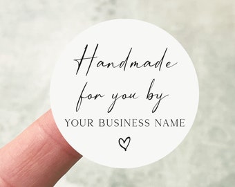 Small Business Stickers, Personalised Business Stickers, Handmade With Love By, A4 Sticker Sheets, Handmade Stickers,