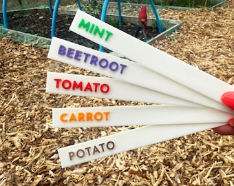 Plant Markers, Vegetable Garden Markers, Vegetable Plot Sign, Allotment Markers, Allotment Gift, Herb Markers, Seed Labels, Gardening Gift
