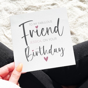 Anniversaire d’ami fabuleux, carte d’anniversaire d’ami personnalisée, carte de meilleur ami, ami fabuleux, carte Bestie, 40e, 50e, 60e anniversaire