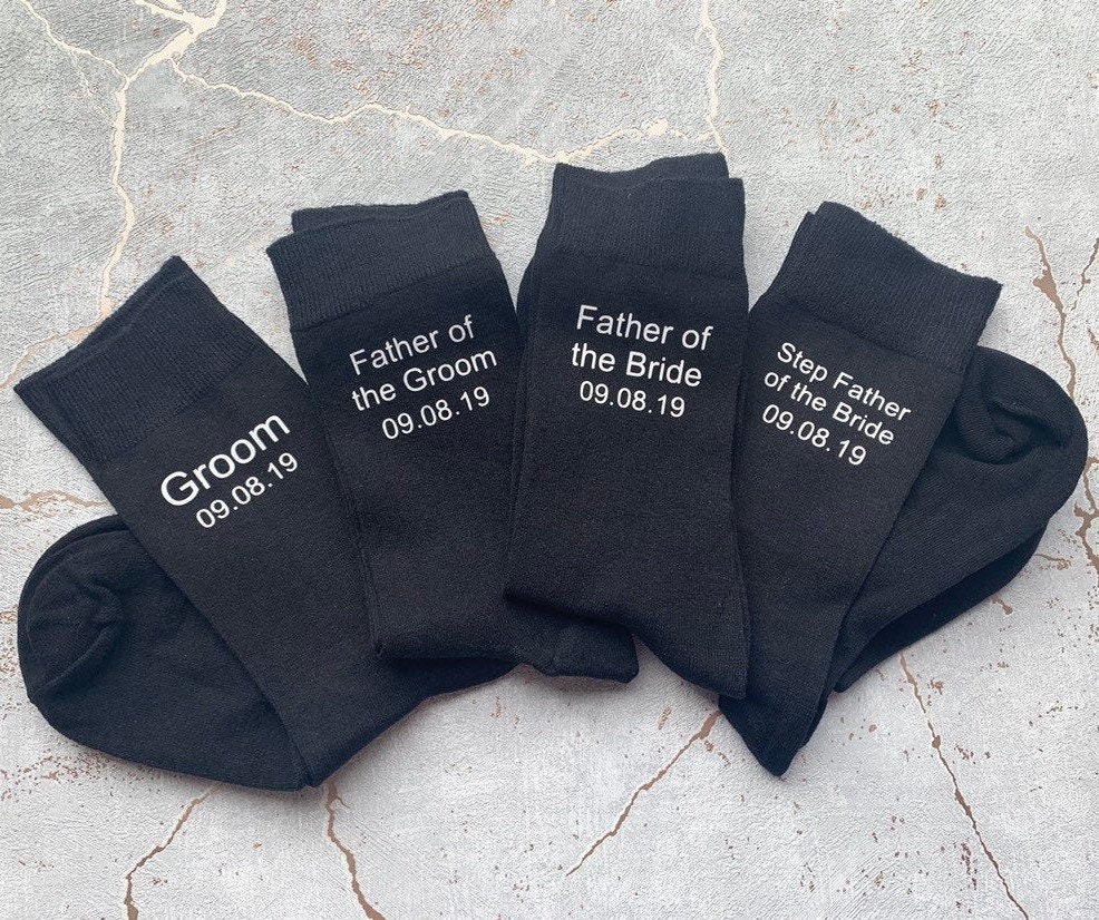 Image of Personalised Wedding Socks, Groom So You Don't Get Cold Feet