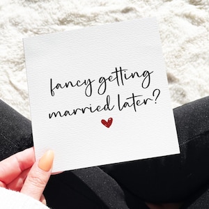 Envie de vous marier plus tard, carte de mariage, carte de fiancé, carte de mariée, carte de marié, carte Je t'aime, future femme, futur mari
