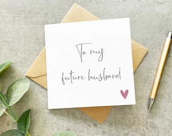 To My Future Husband Card, Groom Card, Card For Groom On Wedding Day, Groom Gift, Gift For Husband On Wedding Day, Groom WEdding Card,