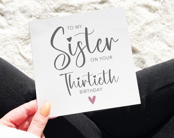 Happy Thirtieth Birthday To My Sister 30th Birthday, 30th For Her, Special Sister