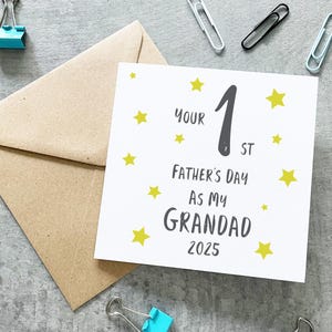 1ère fête des pères grand-père, carte de fête des pères grand-père, carte de fête des pères pour grand-père, 1ère fête des pères comme mon grand-père, première fête des pères de bébé