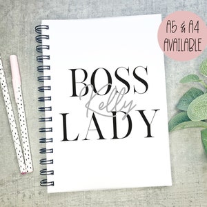 Boss Lady Notebook, Gift For Manager, Friend Setting Up Business, Boss Present, Boss Lady Gift, Small Business Gift, New Business Venture