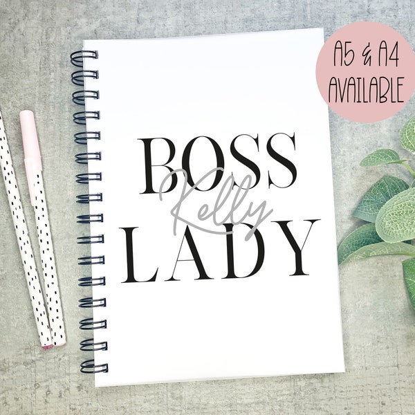 Boss Lady Notebook, Gift For Manager, Friend Setting Up Business, Boss Present, Boss Lady Gift, Small Business Gift, New Business Venture
