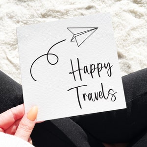 Carte bon voyage, Carte année sabbatique, Carte voyageur, Carte bons voyages, Carte avion en papier, Carte Travailler à l'étranger
