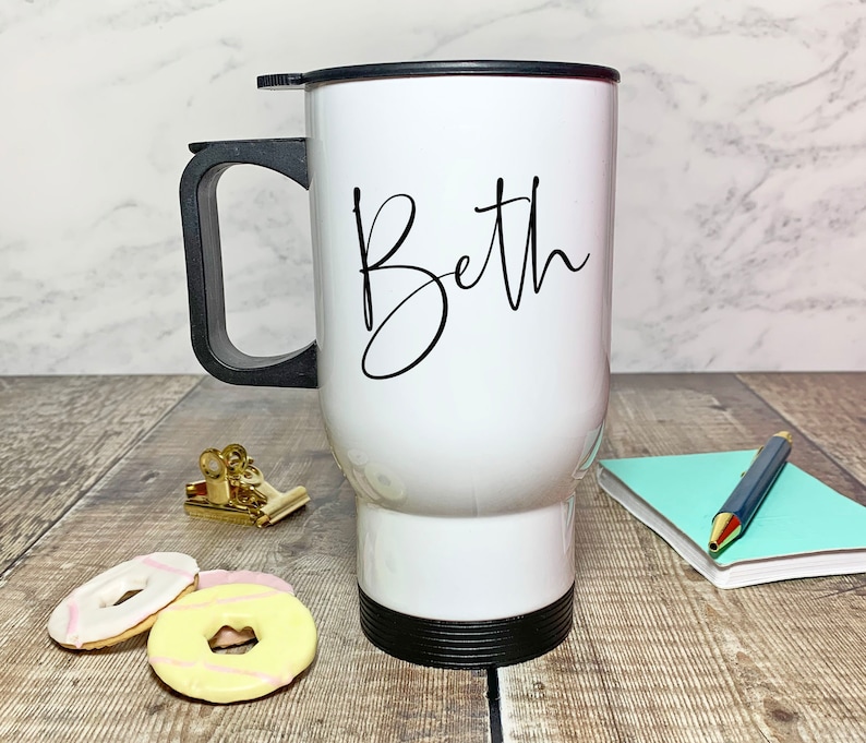 Personalised Travel Mug Custom Mug Name Insulated Travel Etsy UK