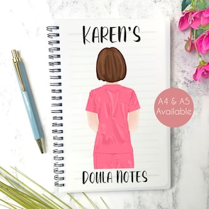 Personalised Doula Notebook, Doula Gift, Congratulations Doula Present, Doula Gift, Thank You Doula, Trainee Doula,