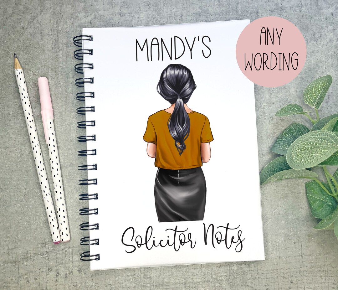 Personalised Solicitor Gift, Solicitor Notebook, Studying Law, Law