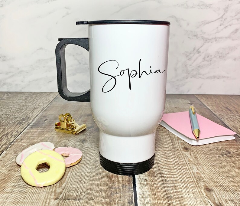 Personalised Travel Mug Custom Mug Name Insulated Travel Etsy UK