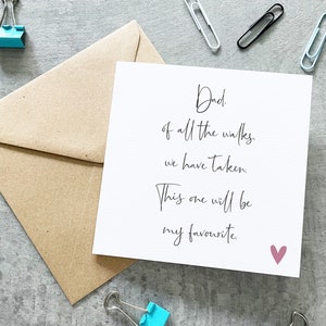 Dad Of All The Walks We Have Taken, To My Dad Card, Card For Dad On Wedding Day, Father Of The Bride Gift, Father Of The Groom Card