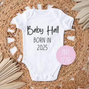 Débardeur personnalisé pour bébé, cadeau naissance, faire-part de grossesse, tenue pour le retour à la maison, cadeau baby shower, nouveau-né, barboteuse personnalisée,