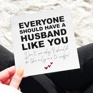 Tout le monde devrait avoir un mari comme vous, carte d'anniversaire drôle, anniversaire sarcastique, carte d'anniversaire pour mari, anniversaire de mariage