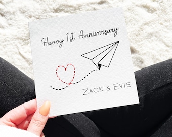 1 Year Anniversary Card, Paper Anniversary Card, 1st Anniversary, Traditional Anniversary Card, 1st Wedding Anniversary, Funny Pun Card