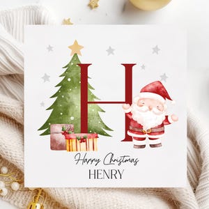 Personalised Children's Christmas Card, Boys Christmas Card, Personalised Girls Christmas Card, Kids Christmas Card, Santa Card, Name Xmas