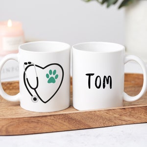 Personalised Vet Mug, Vet Thank You Gift, Present For Vet, Animal Lover image 1