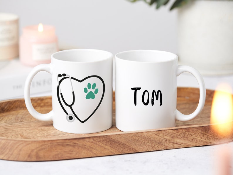 Personalised Vet Mug, Vet Thank You Gift, Present For Vet, Animal Lover image 1