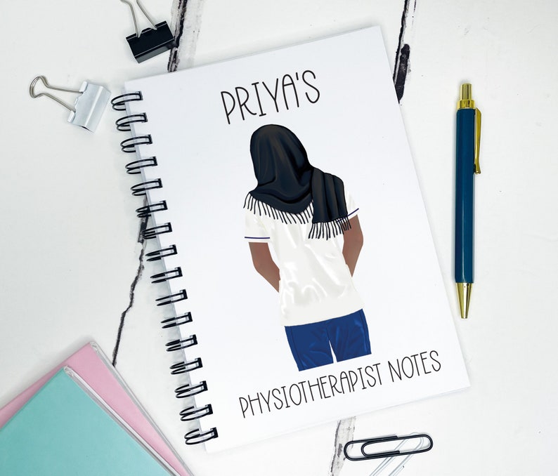 Personalised Physiotherapist Notebook, Physio Gift, Congratulations Gift, Physio Student, New Job, Promotion, Student, Physiotherapist, image 9