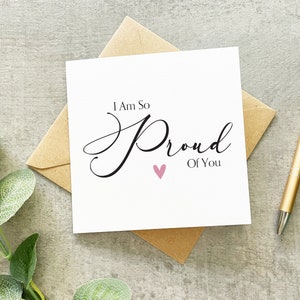 Carte Proud Of You, Carte Bravo, Carte Moments difficiles, Carte Thinking Of You, Carte de divorce, Carte de félicitations d’examen, Carte de promotion