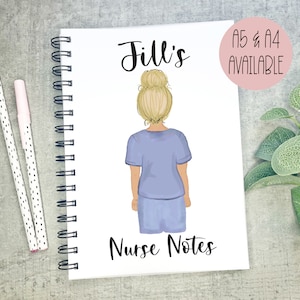 Personalised Nurse Notebook, Trainee Nurse Gift, Congratulations Nurse Present, Qualified Nurse,