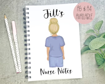 Personalised Nurse Notebook, Student Nurse University, Good Luck For Placement