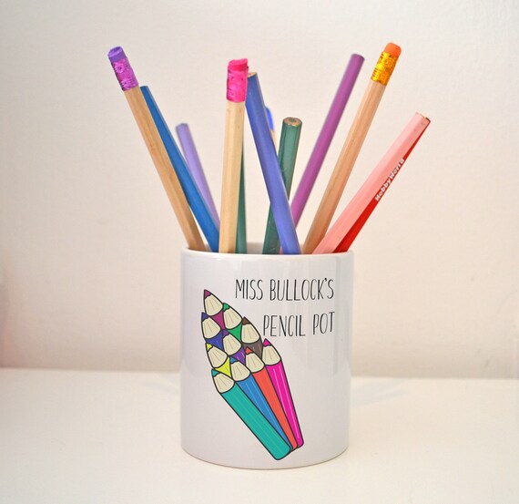 Best Teacher Ever Pen Pencil Pot Holder Thank You Teacher Assistant Teacher Gift